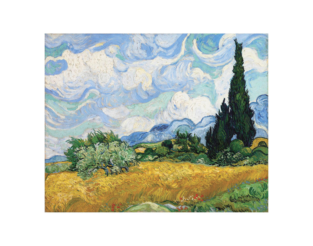 Wheat Field With Cypresses 18 Mcgaw Graphics