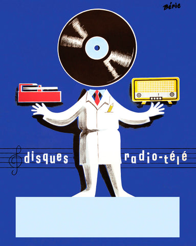 Disques Radio Tele -  Vintage Posters - McGaw Graphics