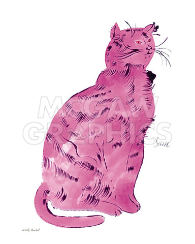 Cat From 25 Cats Named Sam And One Blue Pussy C 1954 Pink Sam Mcgaw Graphics