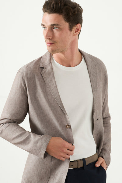 Dalton Linen Shirt Jacket