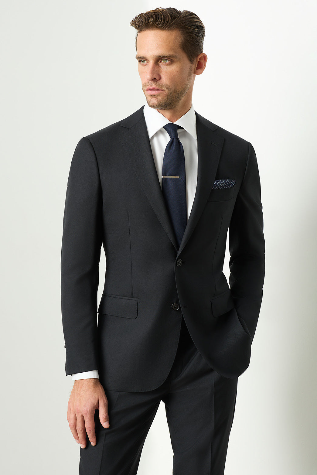 Saunders Black Slim Jacket