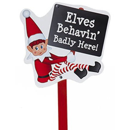 Elves Behaving Badly Elf Speech Bubble Sign – Christmas World