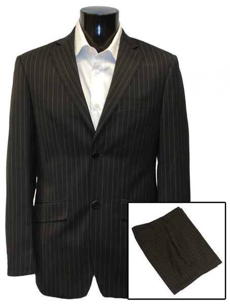 Suit by IDentikit in Black with Wide Pinstripe | Free Shipping