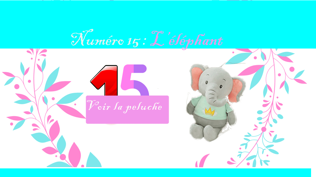 Les animaux kawaii, l'éléphant