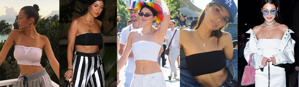 celebrities in tube tops