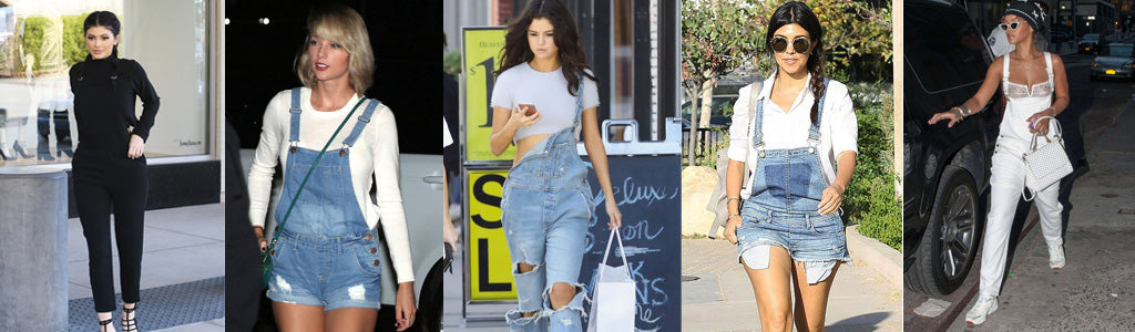 celebrities wearing overalls