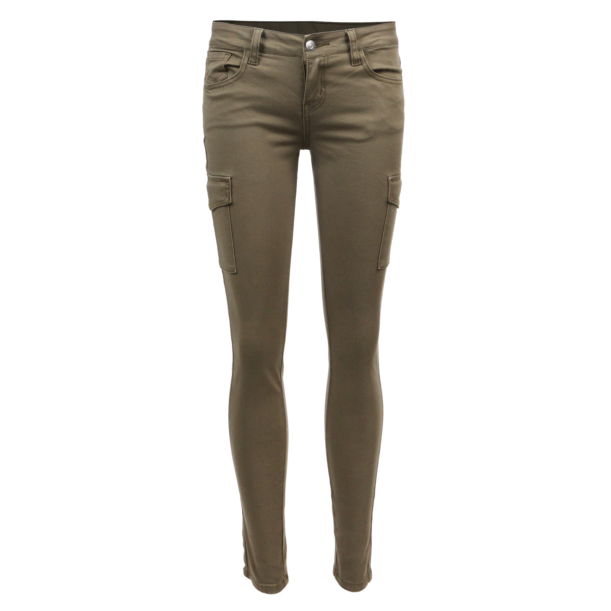 Cargo Pocket Skinny Denim Pants - Green Pants - Cargo Pants – 2020AVE