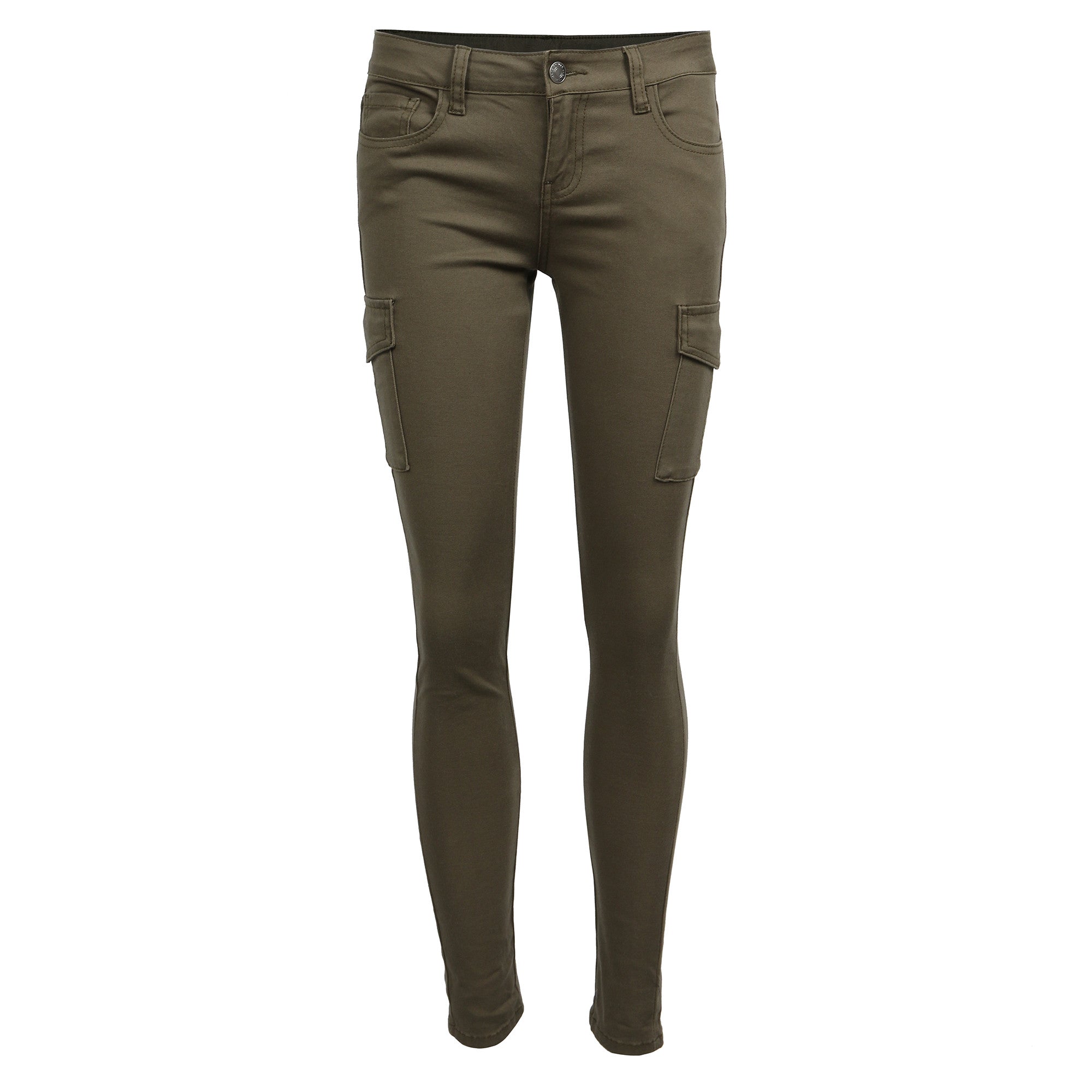Cargo Pocket Skinny Denim Pants - Green Pants - Cargo Pants – 2020AVE