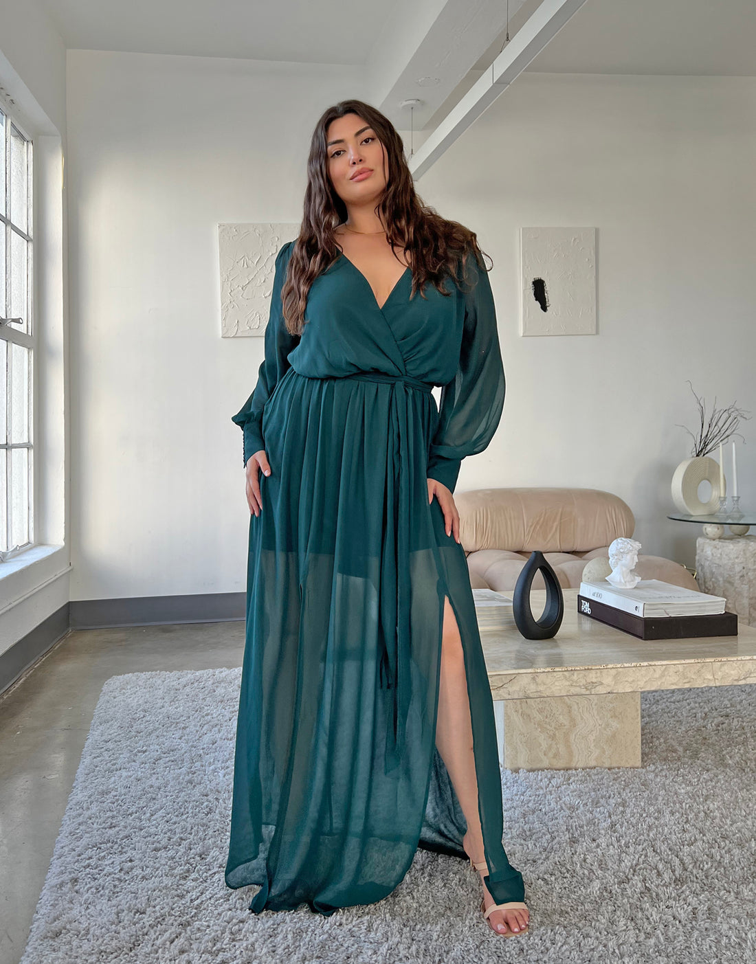 Plus Size Chiffon Long Maxi Dress – 2020AVE