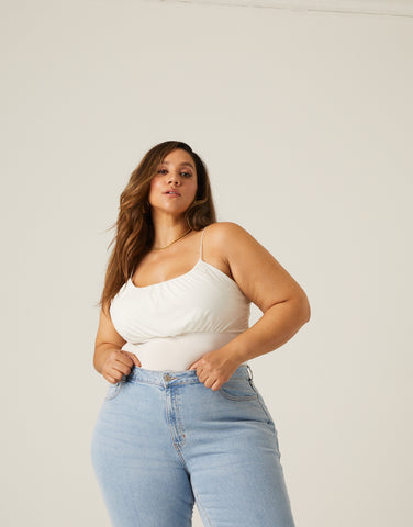 Plus Size Simple High Rise Mom Jeans – 2020AVE