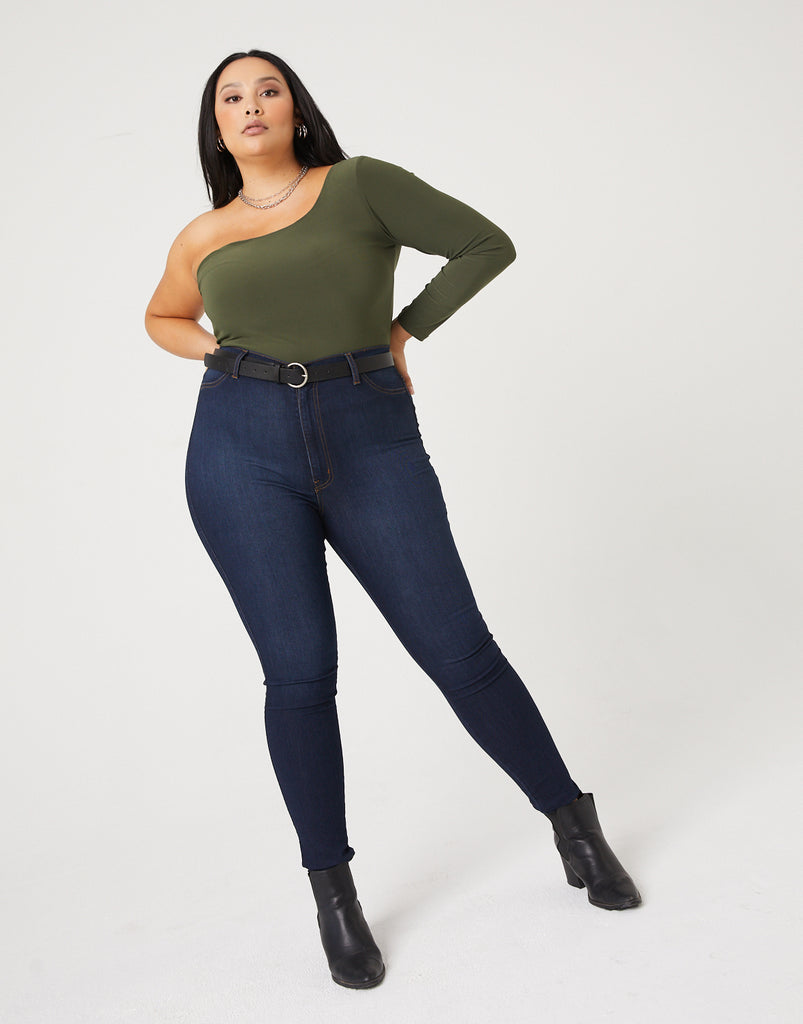 Curve High Waisted Skinny Jeans 2020ave