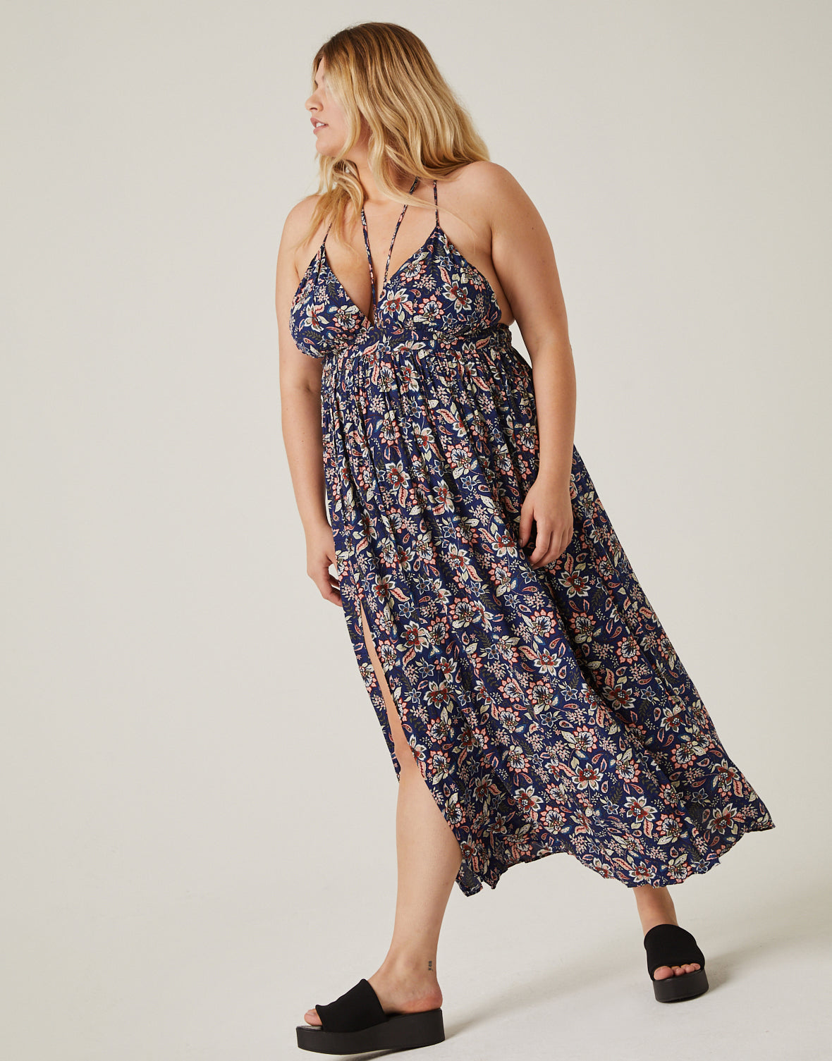 Plus Size Paisley Floral Tank Maxi Dress – 2020AVE