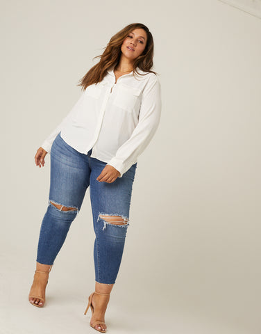 Plus Size Women Clothing XL-5XL Multi Layer Frayed Denim Shorts Color  Matching Jeans Cowboy Shorts Streetwear Wholesale Items