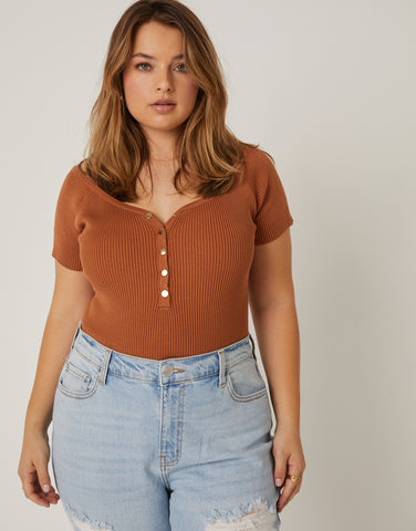 Plus Size Distressed Detail Mom Jeans