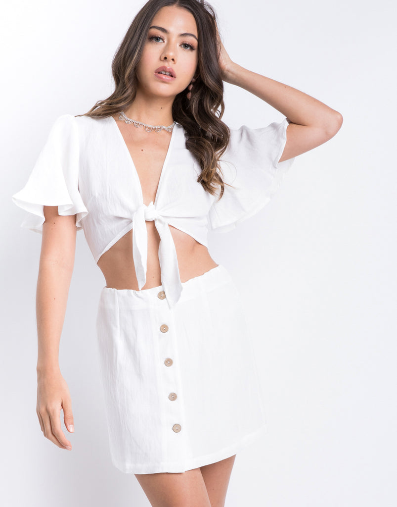 White Linen Skirt – 2020AVE