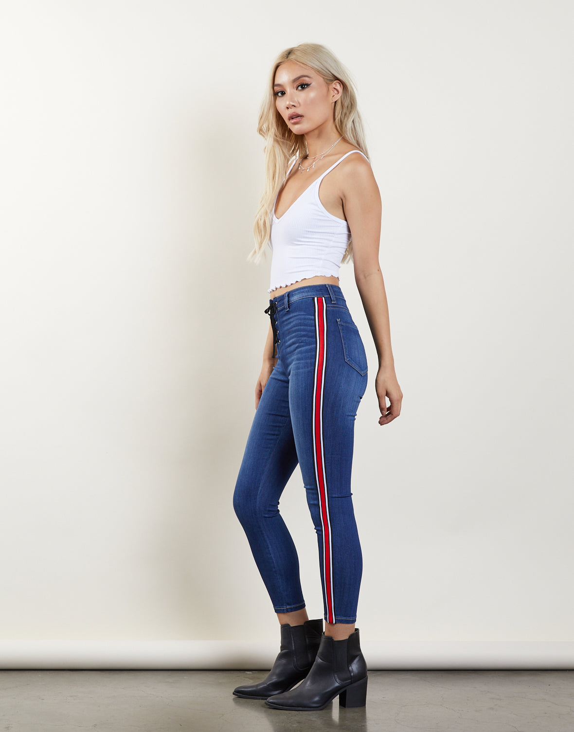 jeggings with stripes