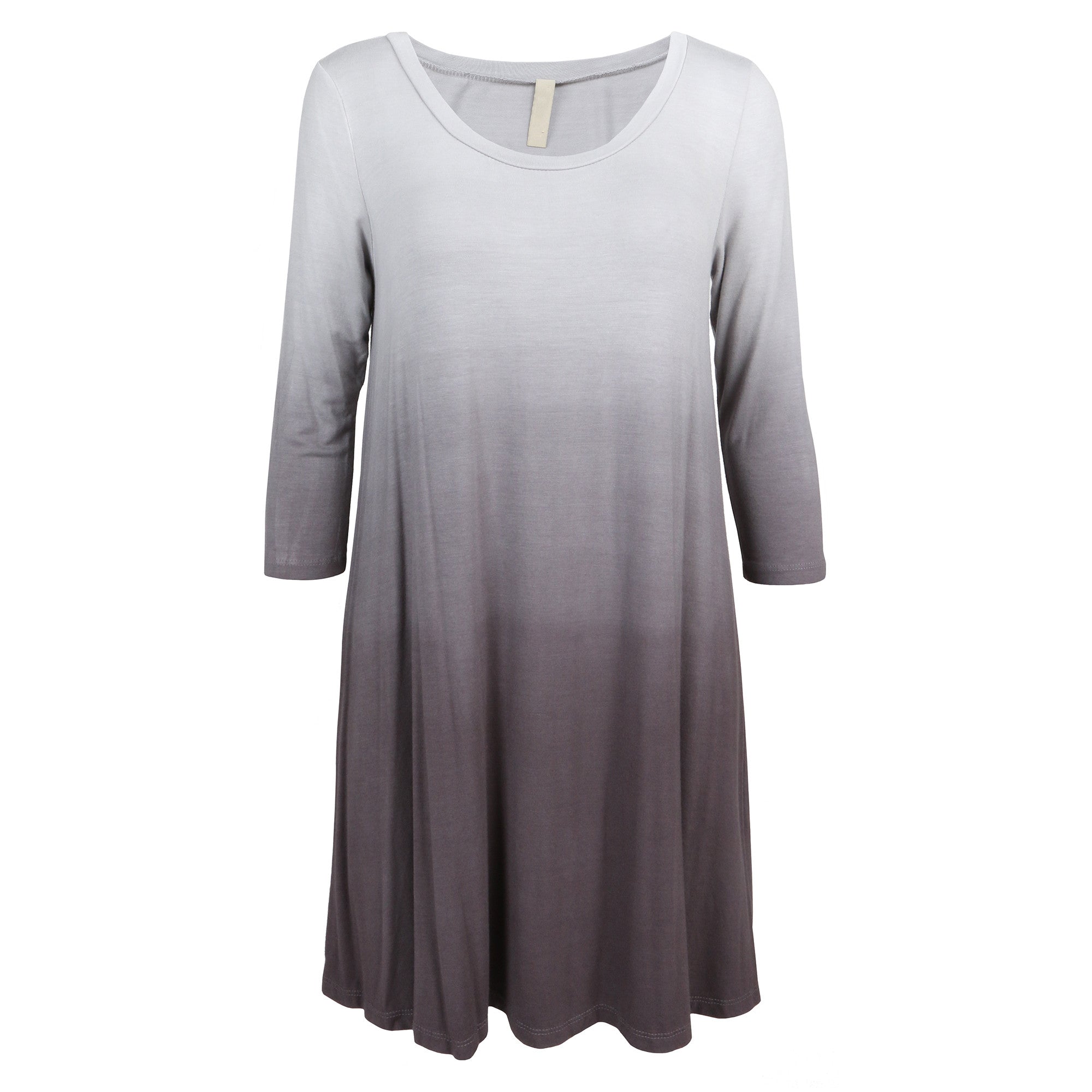 Ombre Jersey Dress - Tie Dye Dress - Gray Dress – 2020AVE