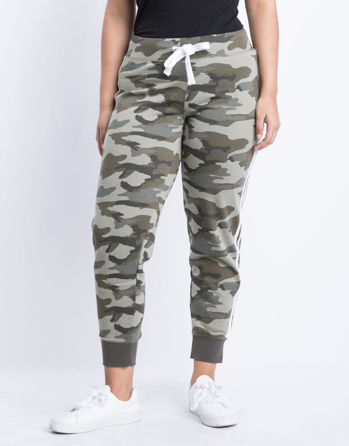 plus size camo joggers