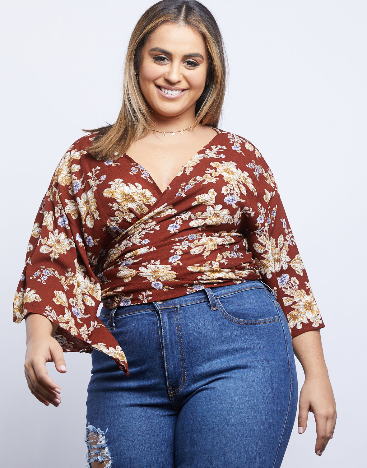 holiday plus size tops