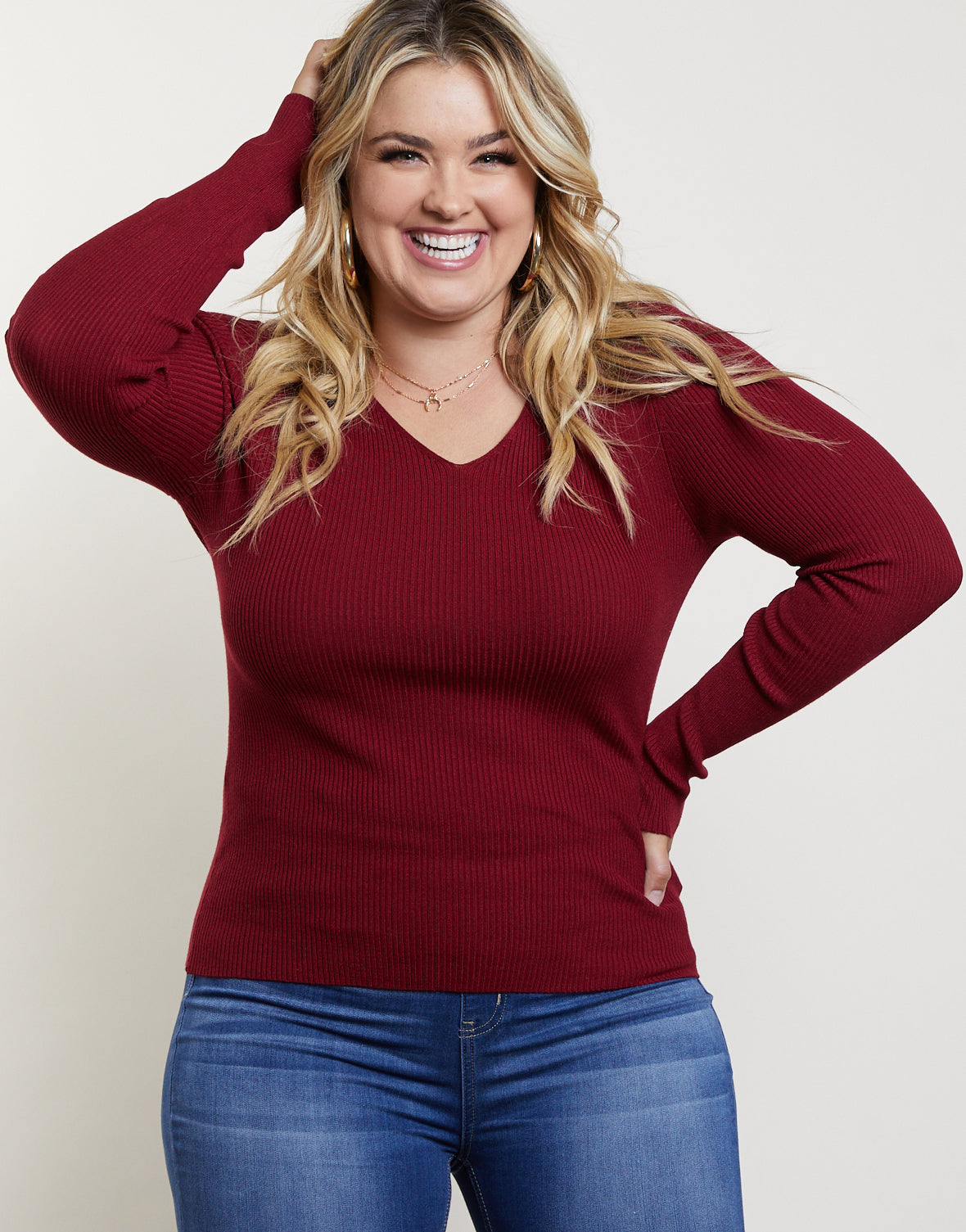 flattering sweaters for plus size