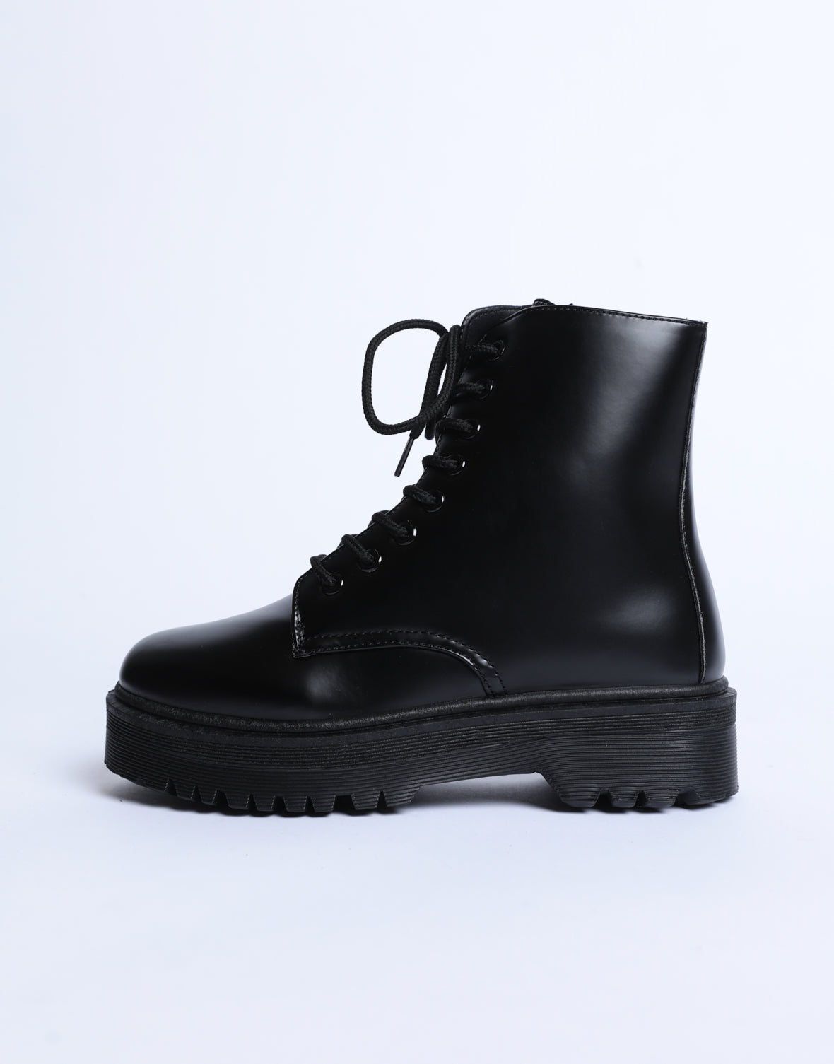 combat boots with platform