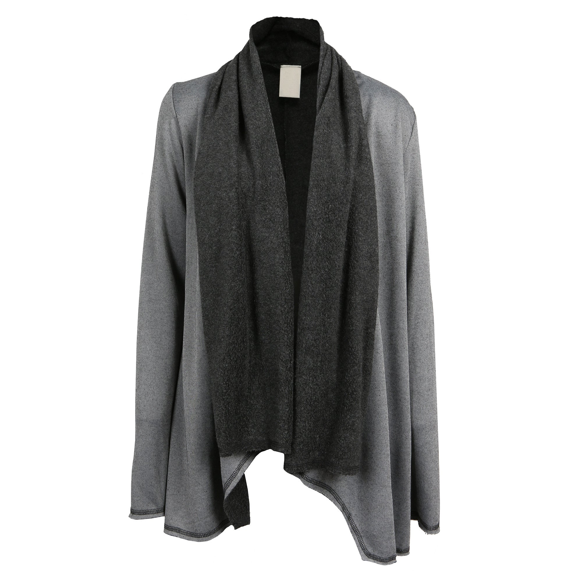 Soft Lined Cardigan - Grey Cardigan - Sherpa Cardigan – 2020AVE