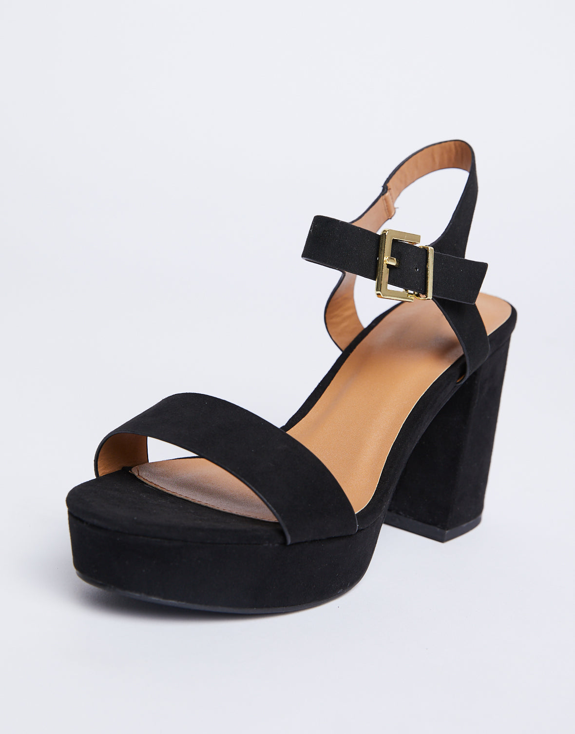 The All Black Chunky Heel - chunky 