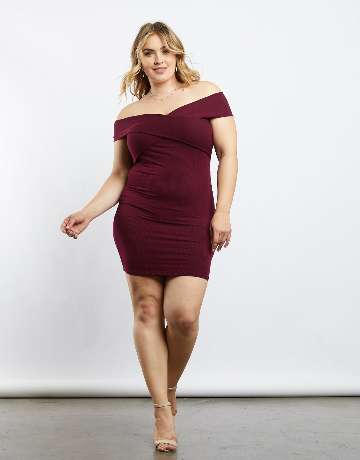 wrap around dresses plus size