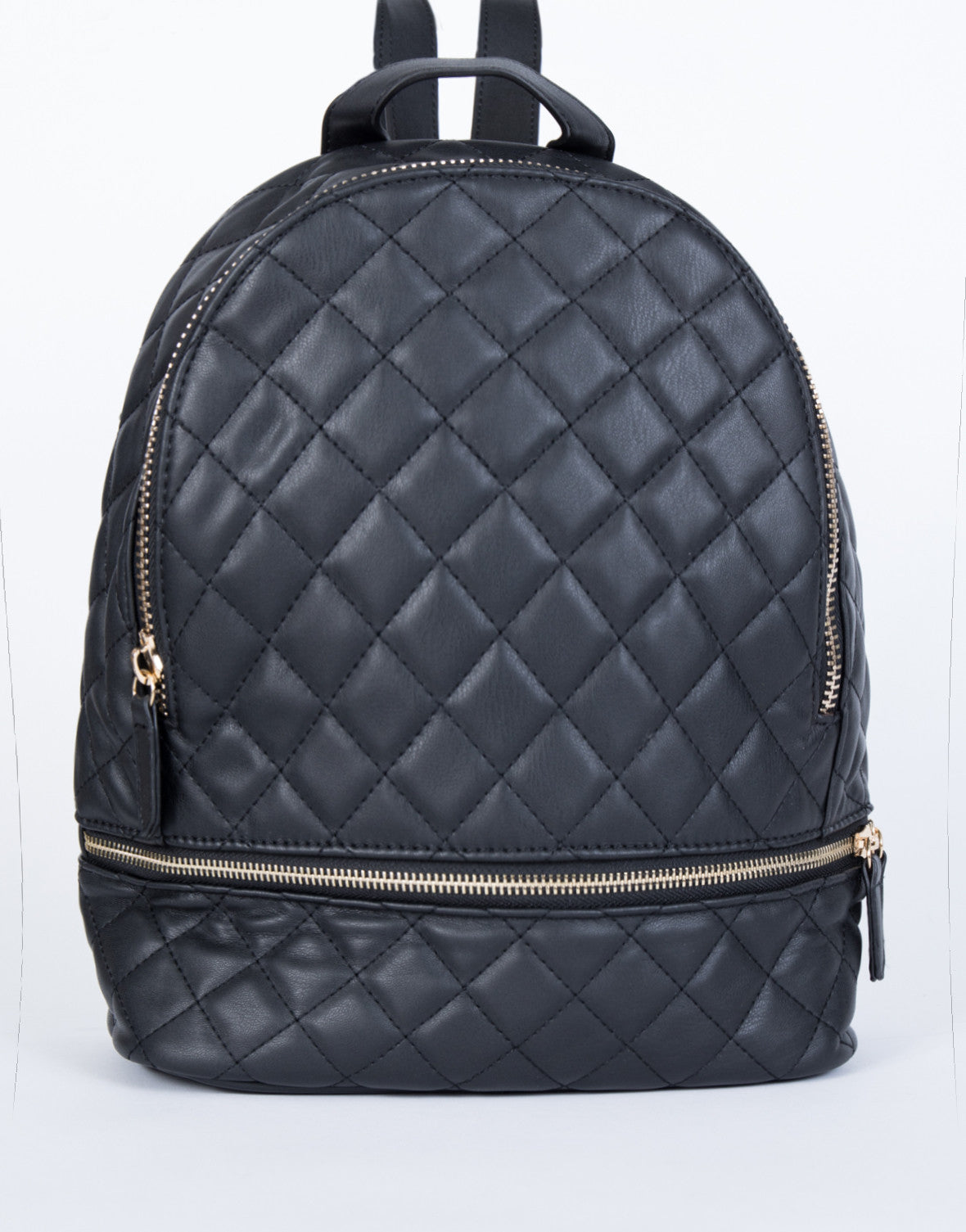 black quilted rucksack