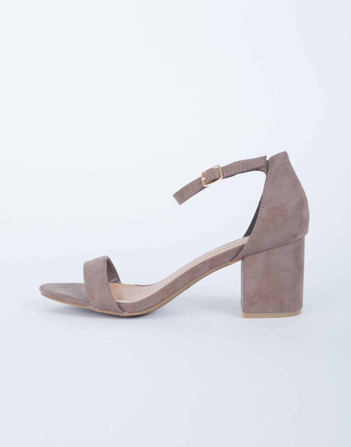 taupe block heels