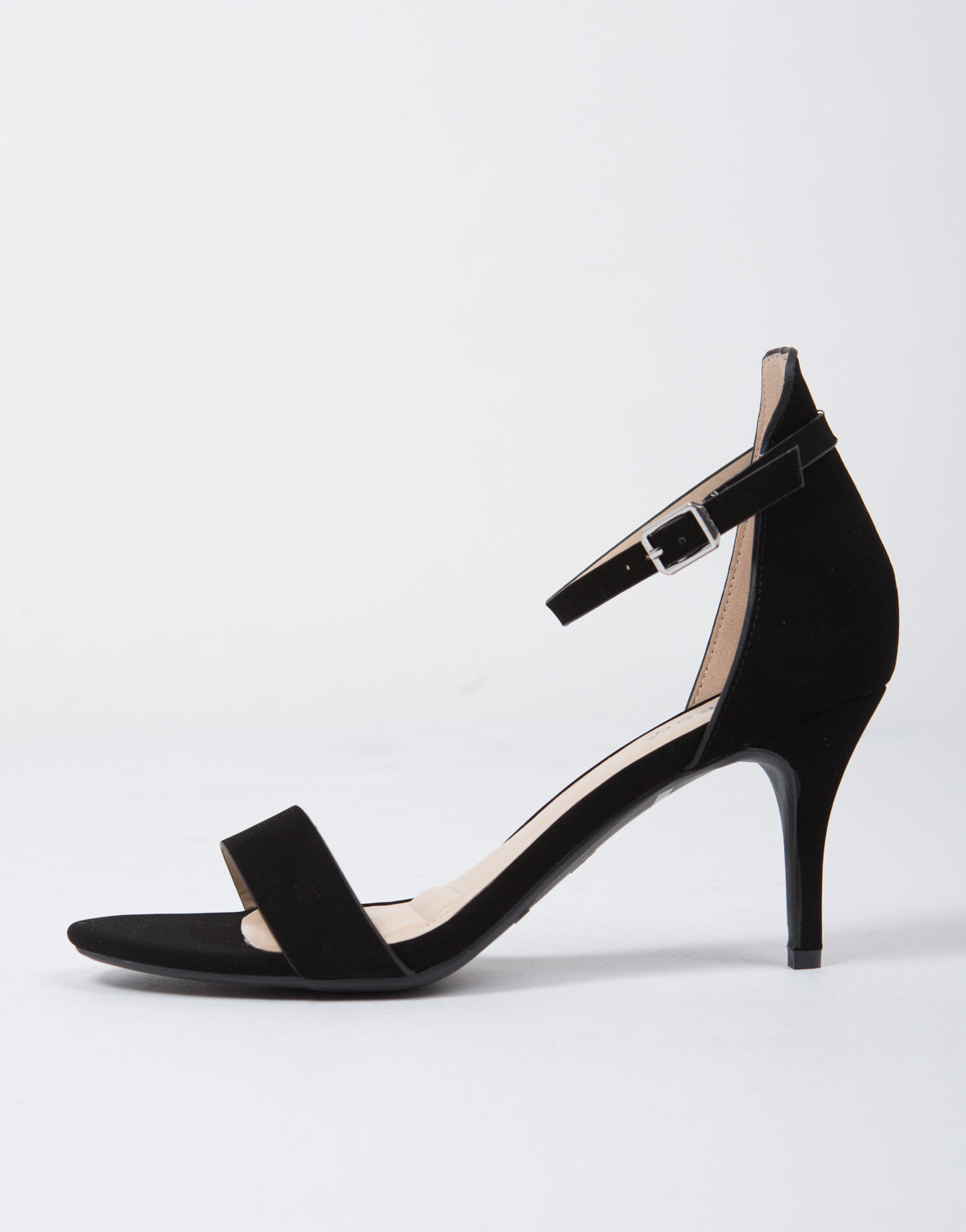 Ankle Strapped Kitten Heels - Black Heels - Ankle Heels – 2020AVE