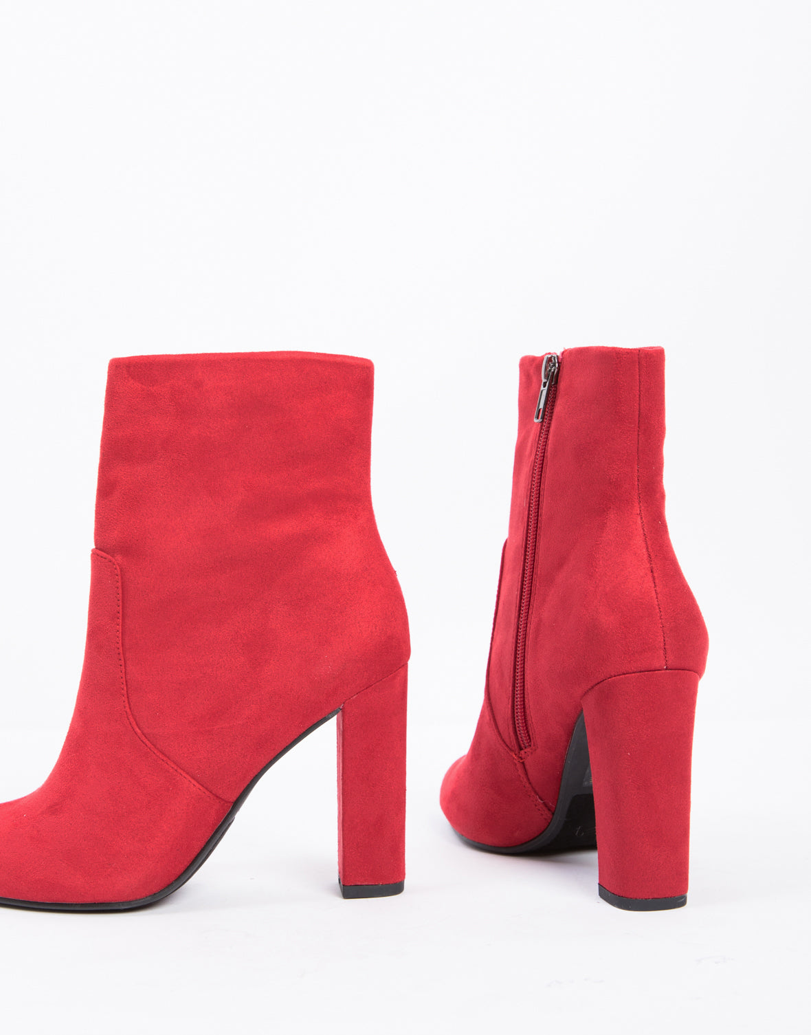 Bold Chunky Booties in Red – 2020AVE