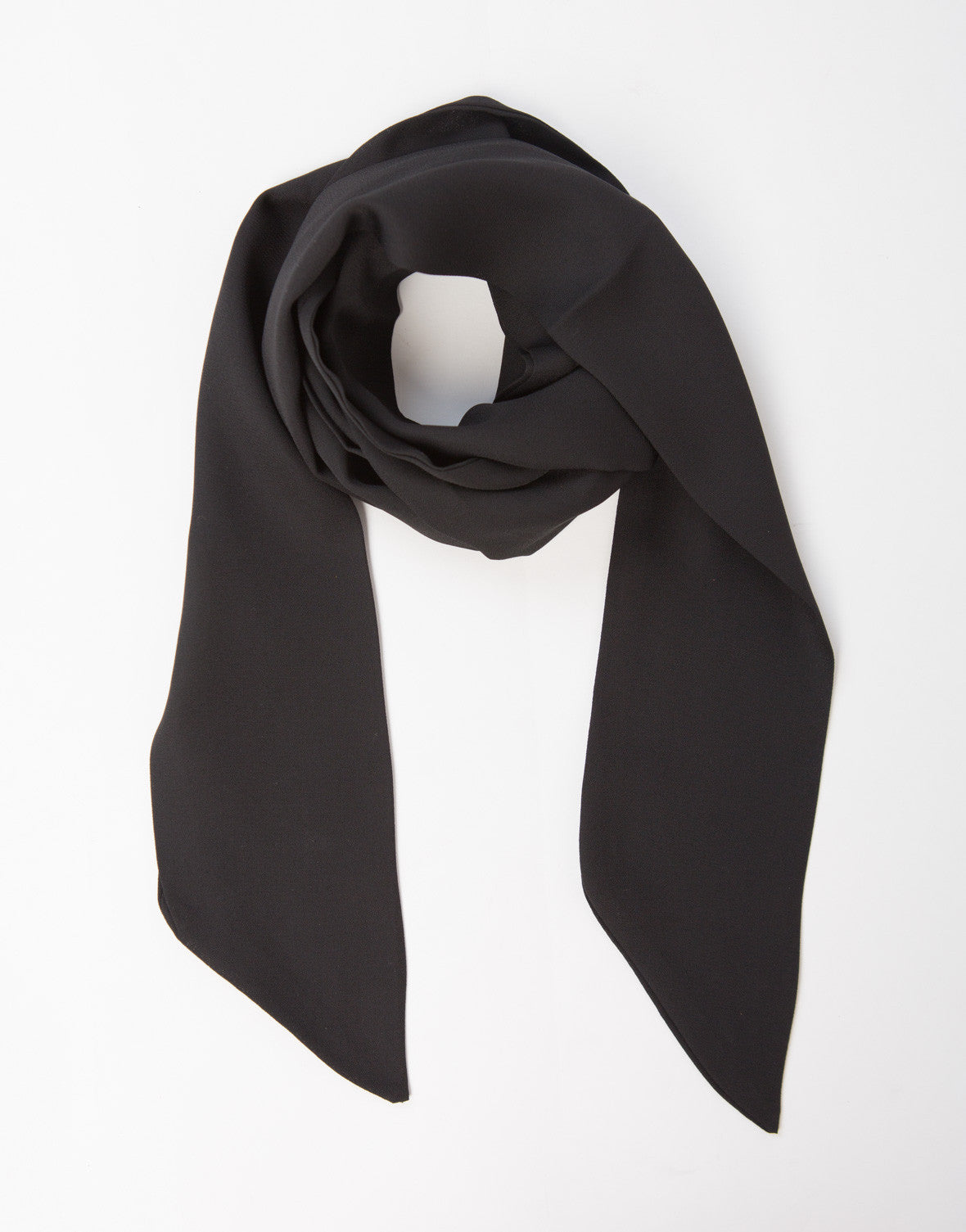 Chiffon Skinny Scarf - Black Skinny Scarf - Grey Chiffon Scarf – 2020AVE