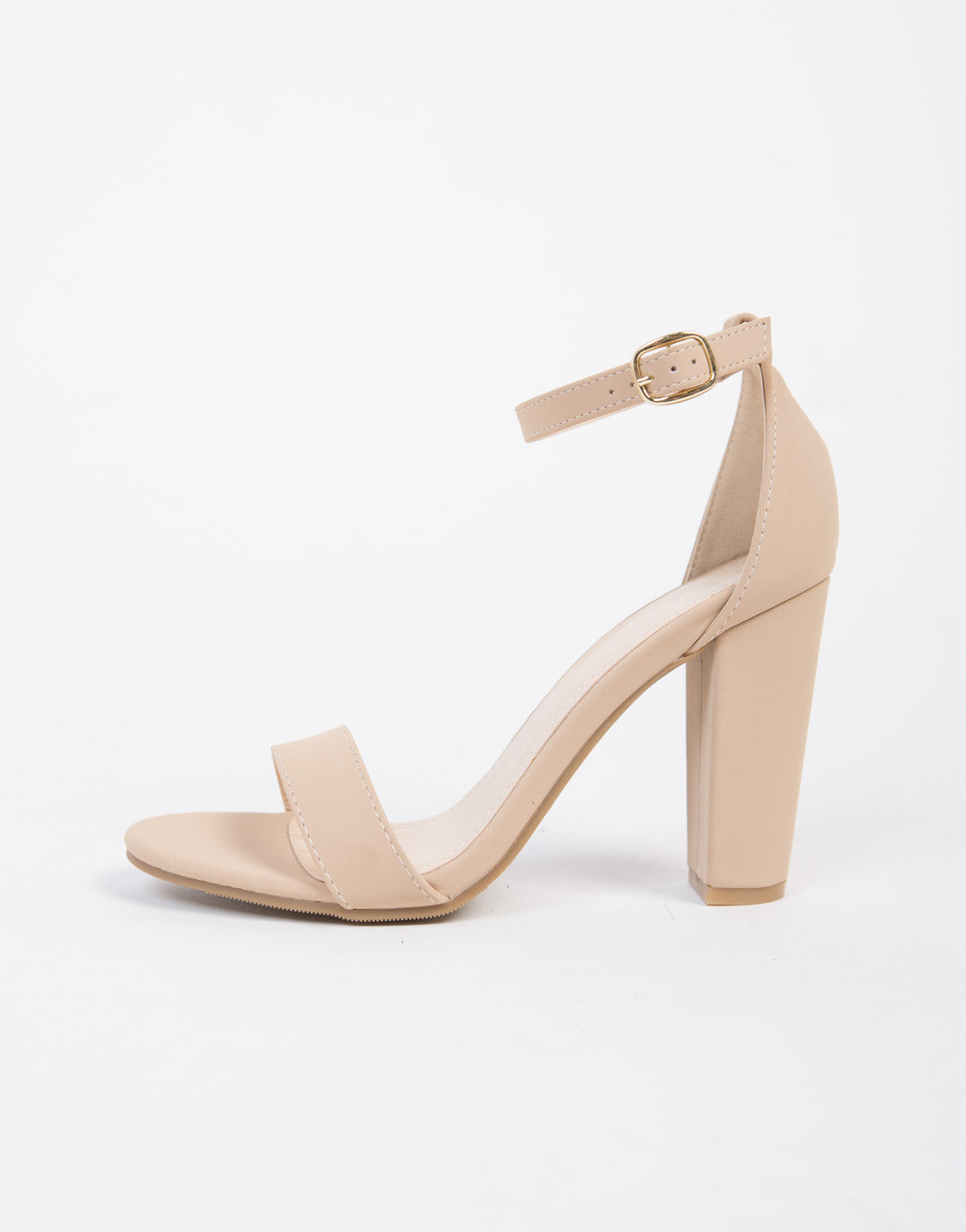 Chunky Ankle Strapped Sandals - Open 