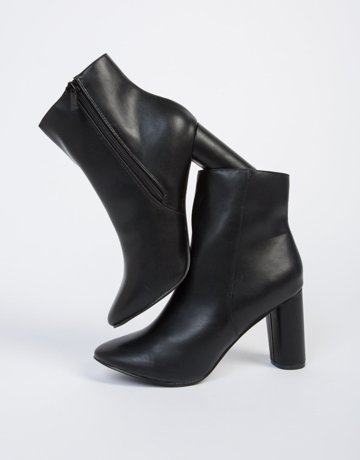 leather booties on sale
