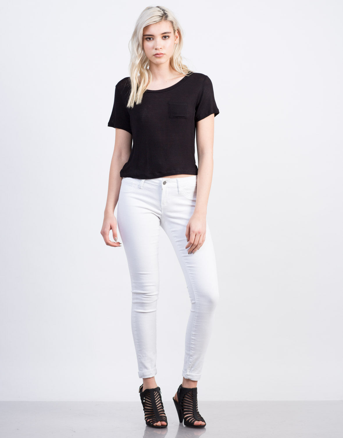 Classic White Skinny Jeans - White Denim - White Jeans – 2020AVE