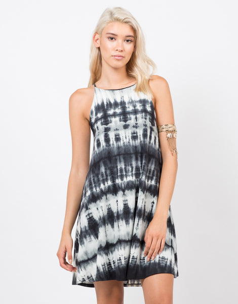 Cloudy Dyed Dress - Tie Dye Dress - Black Dress – Dresses – 2020AVE