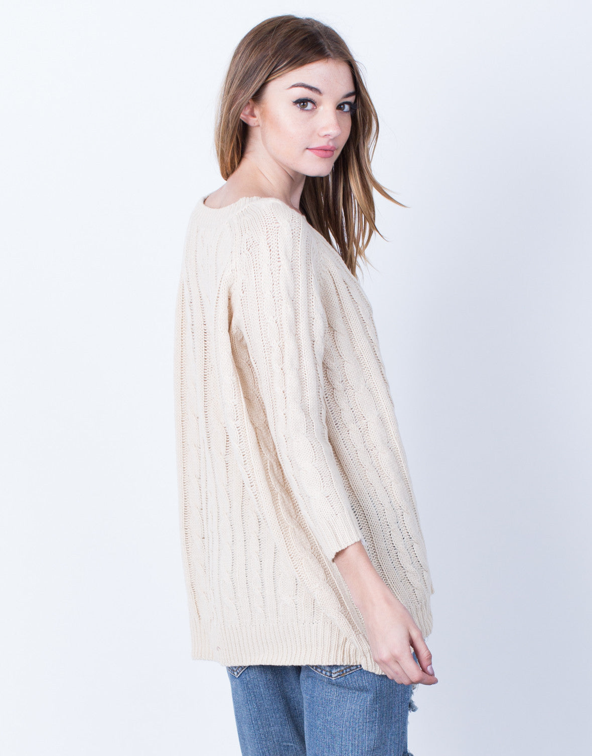 Comfy Cable Knit Sweater – 2020AVE