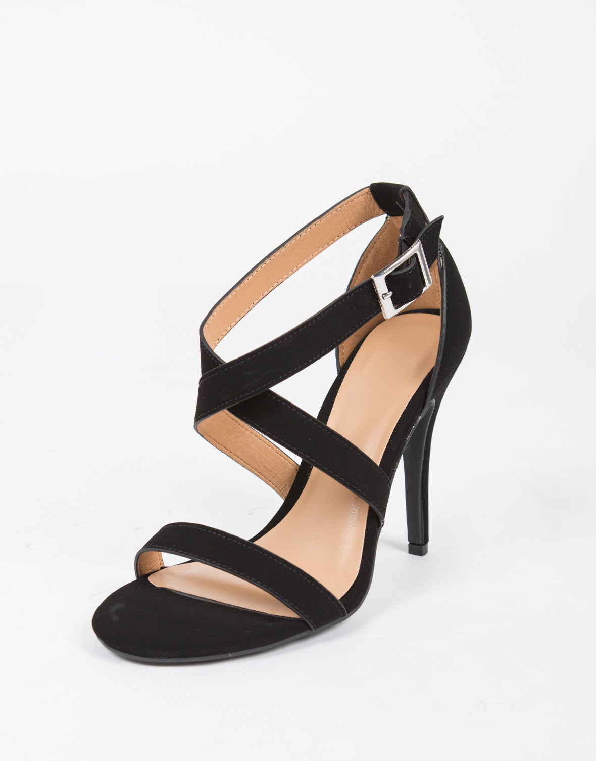 criss cross strap heels