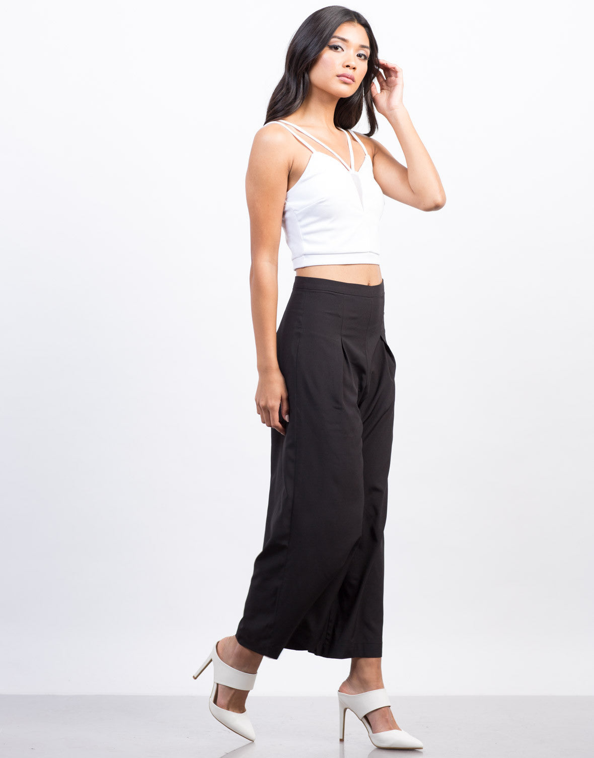 Double Strap Crop Top - Mesh Top – 2020AVE