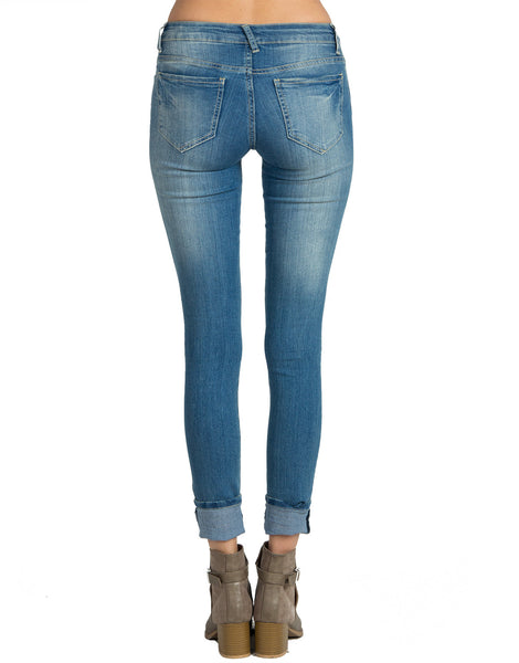 Faded Denim Skinny Jeans – 2020AVE
