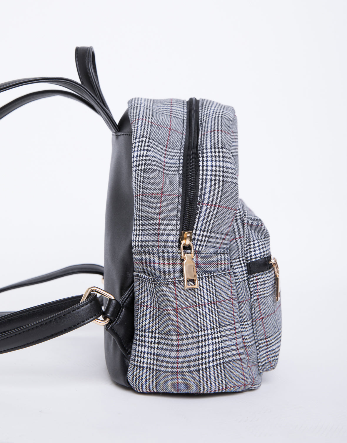 mini plaid backpack