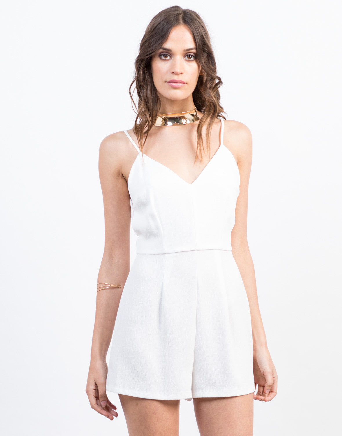 Little Woven Romper - White Romper – 2020AVE