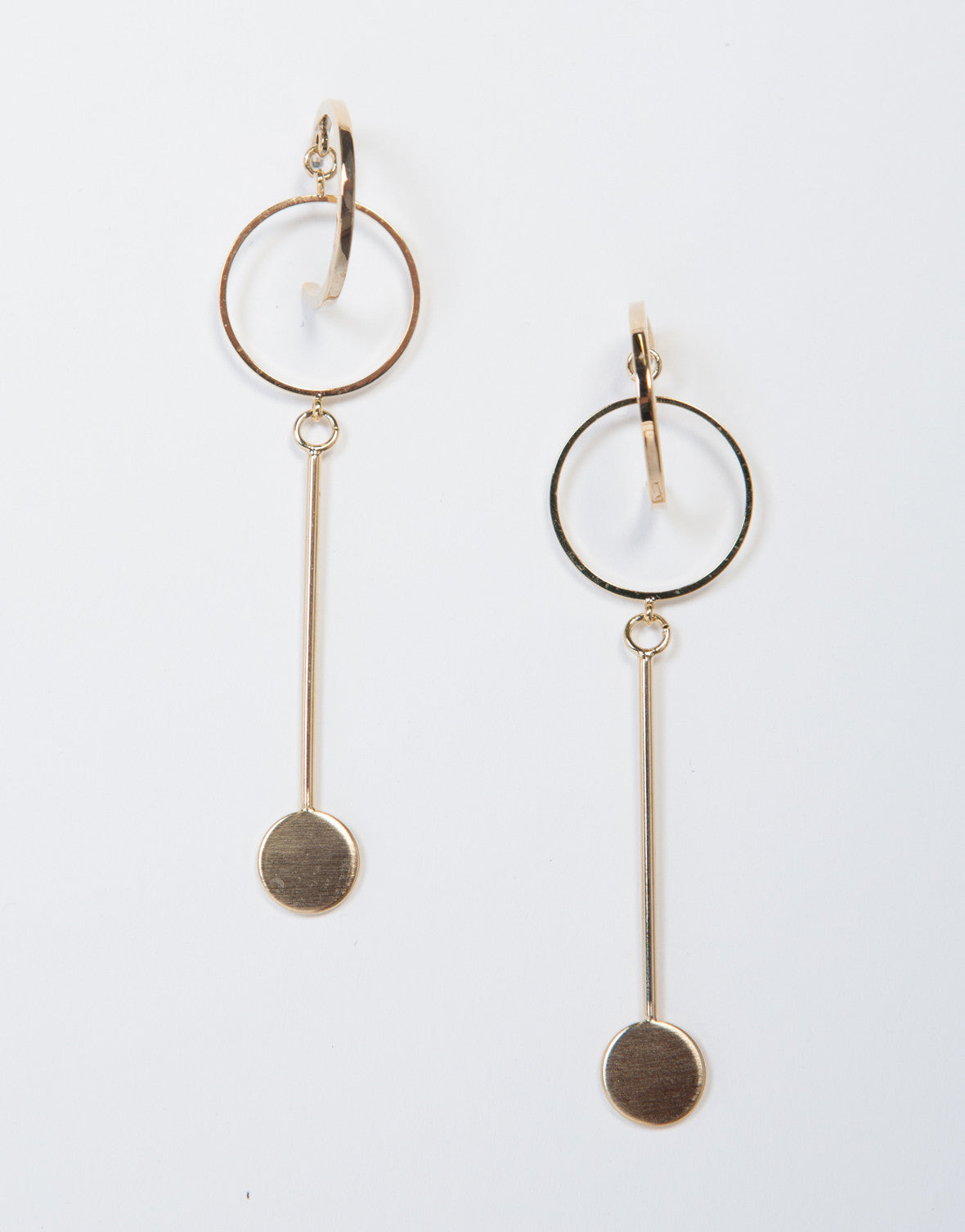 hoop and drop earrings