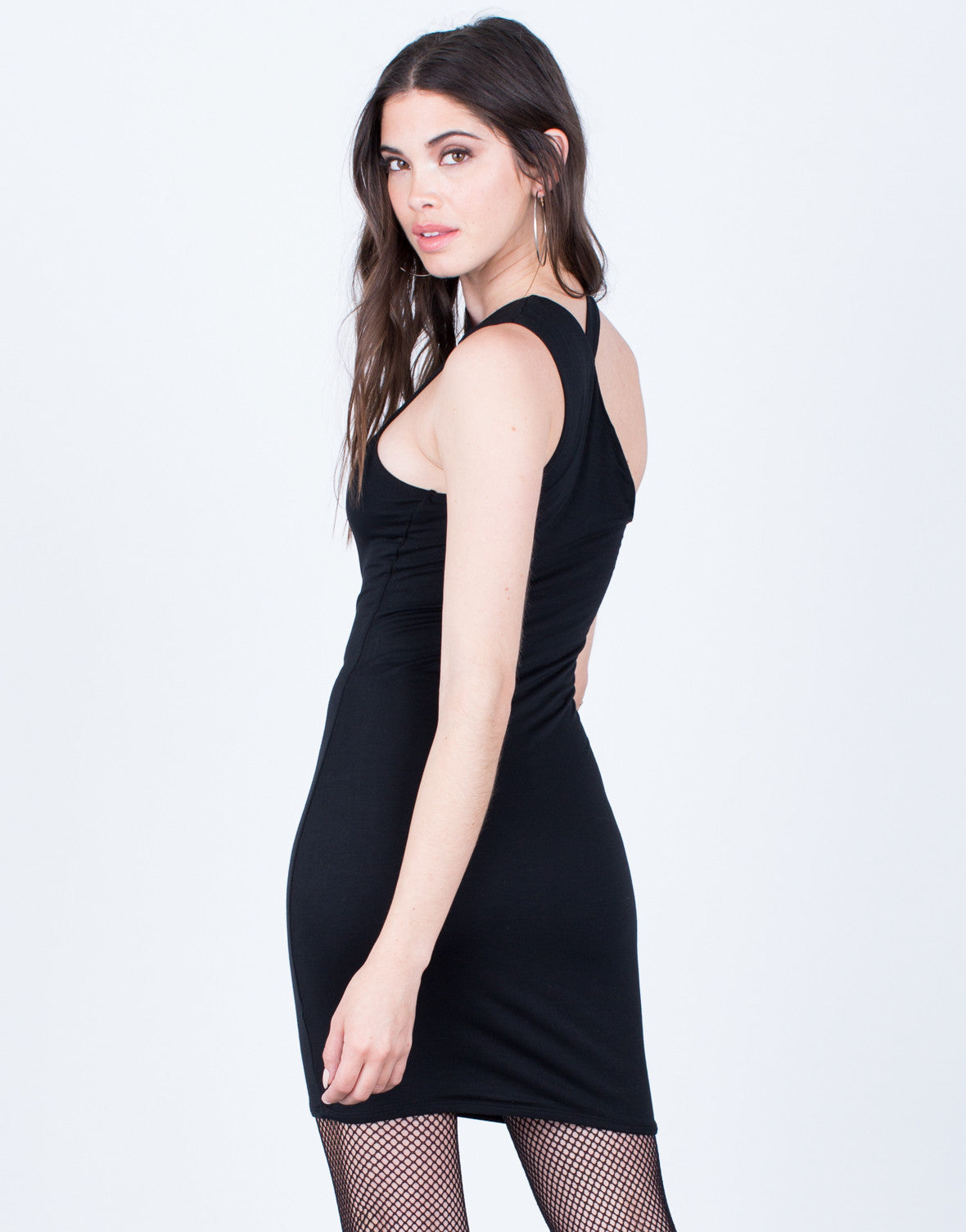 One Shoulder Dress - Little Black Dress - LBD - One Shoulder Party ...