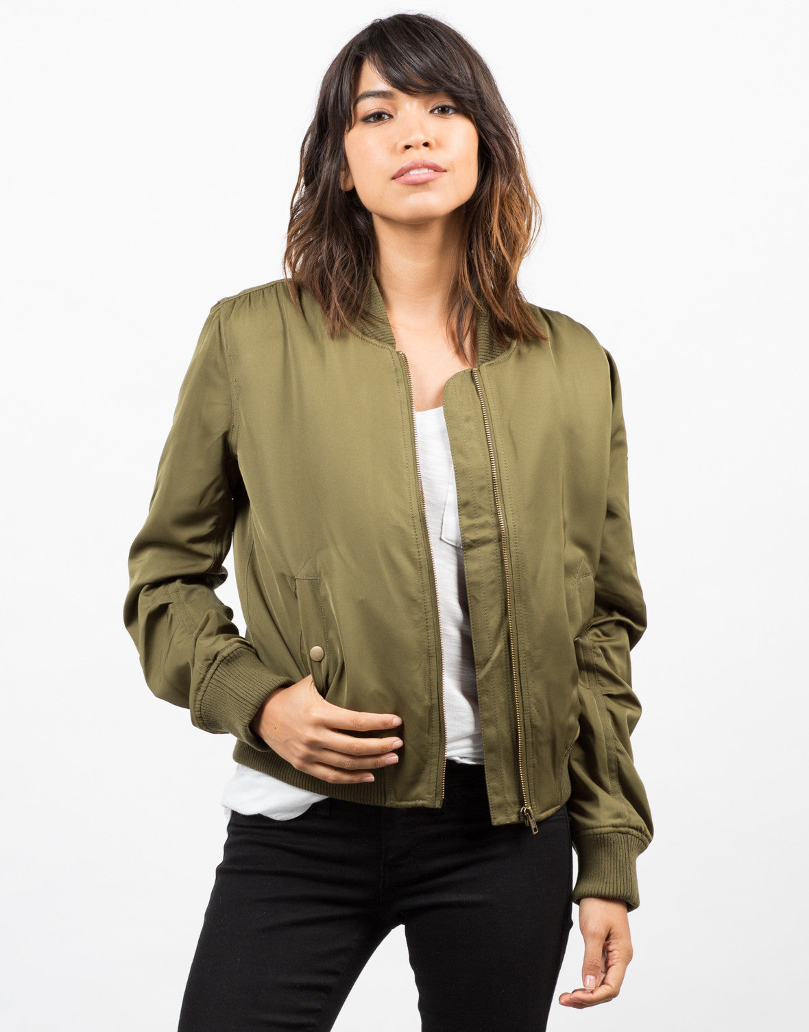 army green bomber jacket for women - jackets in my home