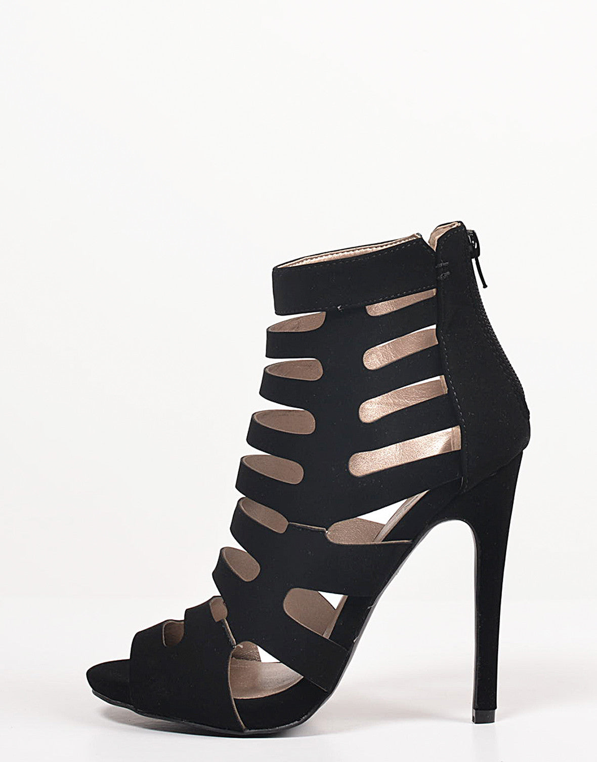 Peep Toe Caged Heels – 2020AVE