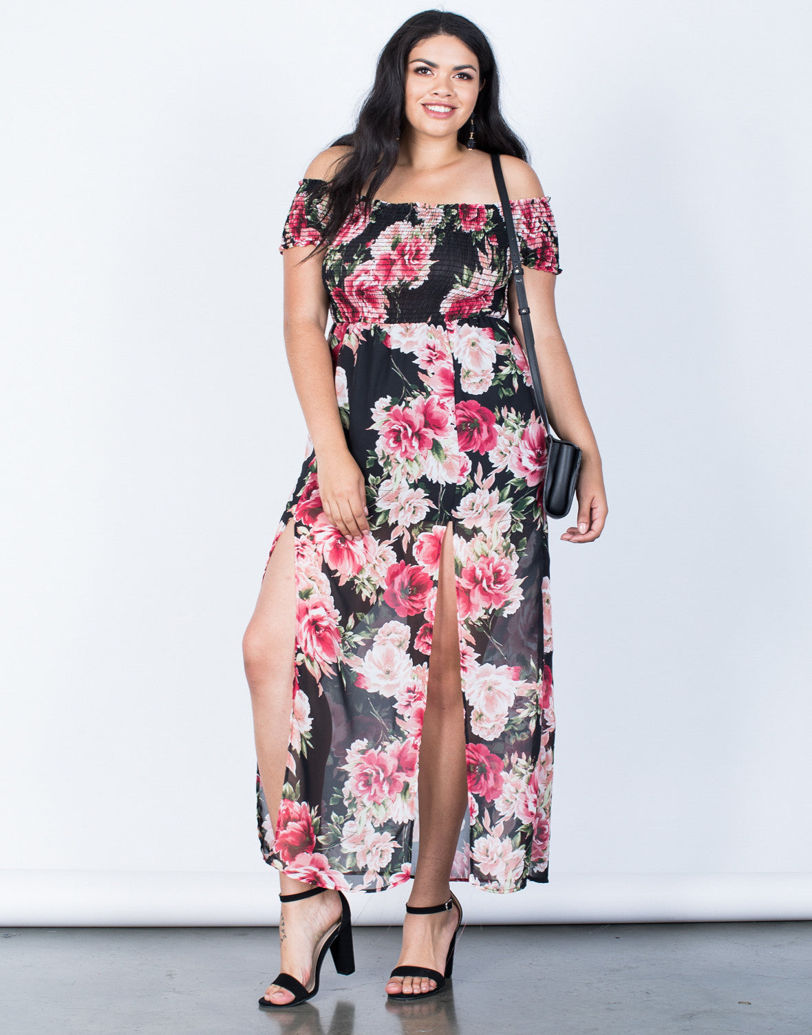  Plus  Size  Charming Floral  Dress  Plus  Size  Dresses  Plus  