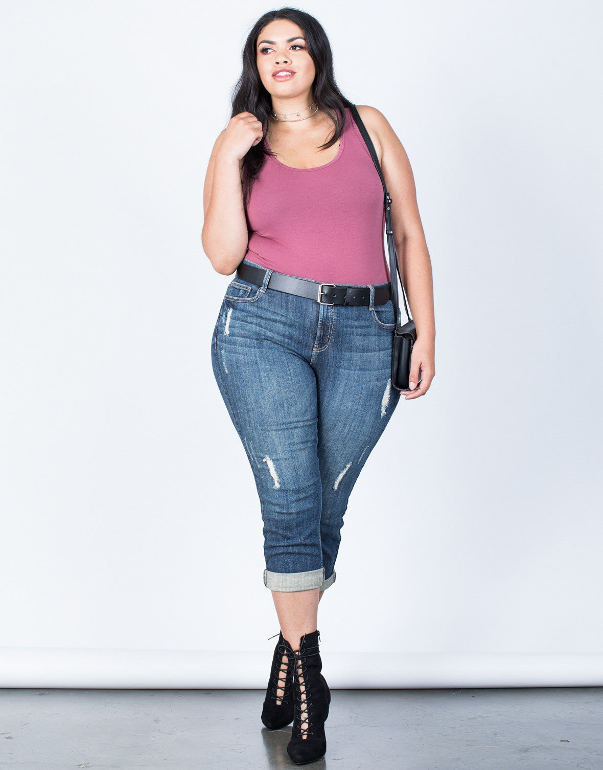 plus size capri jeans