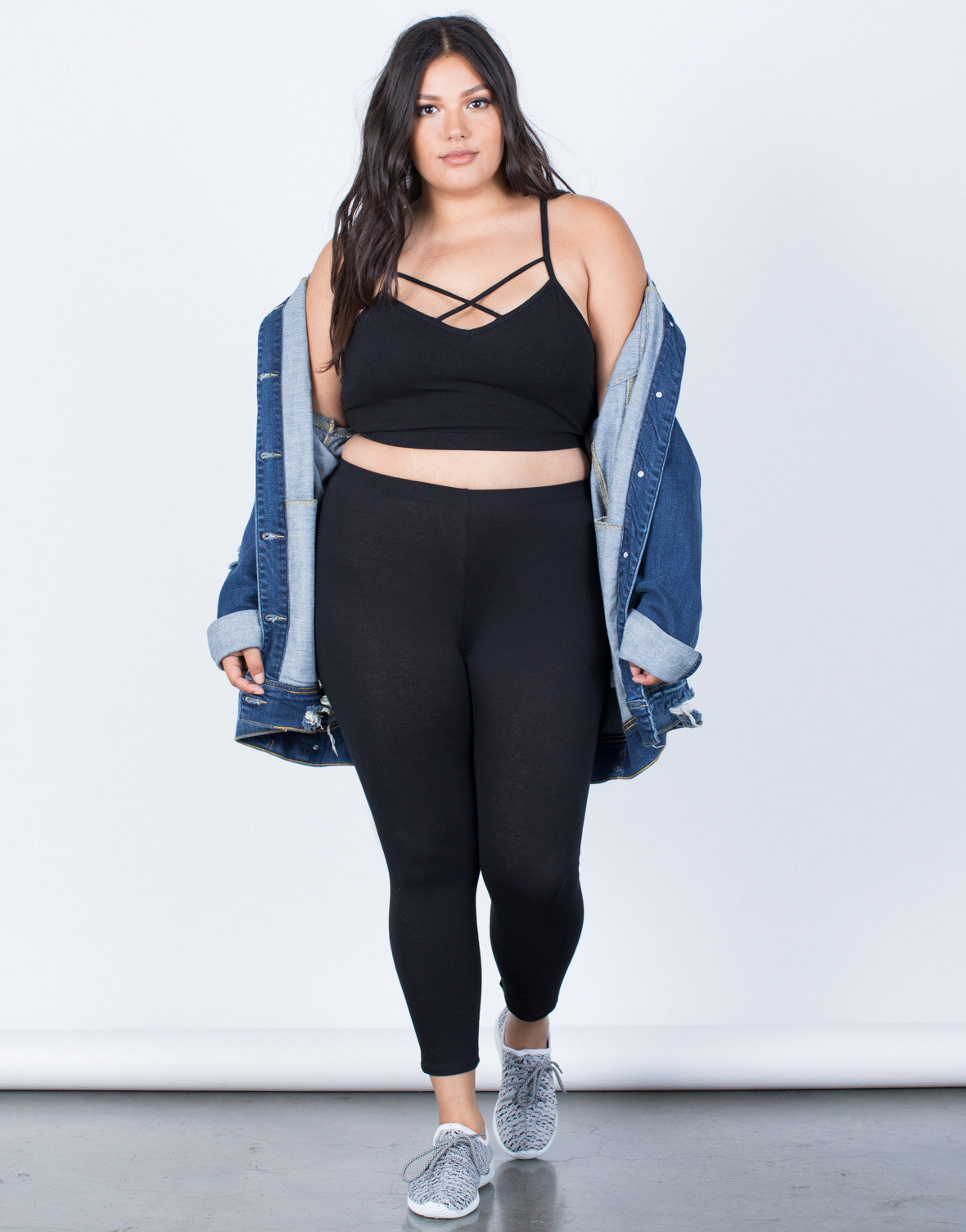 Matte High Waisted Faux Leather Plus Size Leggings